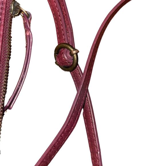 The Sak Oleta Burgundy Genuine Leather Crossbody Handbag Hobo Purse Hippy Gypsy - Picture 3 of 6